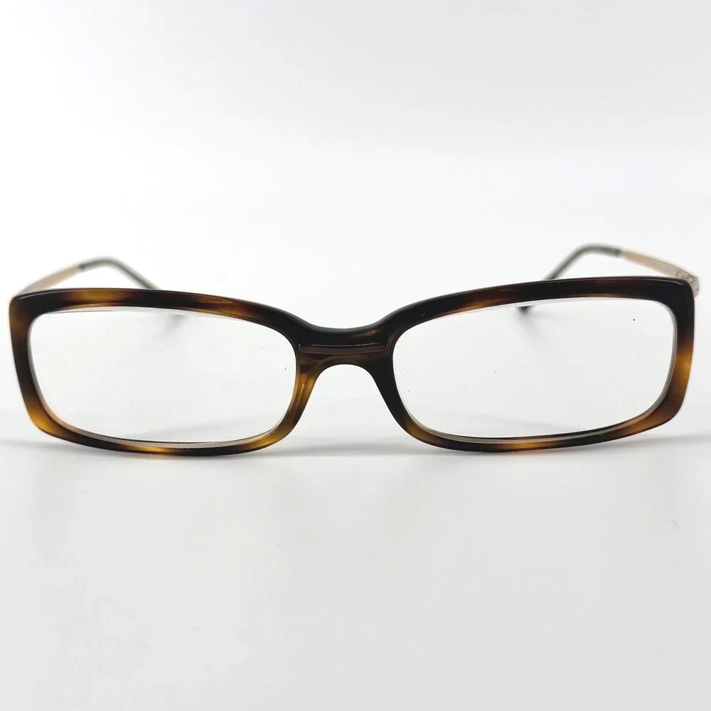 Chanel Vintage 3077 Eyeglasses Dark Havana Tortoise Gold Frames 53-16-120 Italy